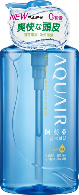 AQUAIR 阿葵亞 淨水賦活洗髮精 控油型, 1L, 1瓶