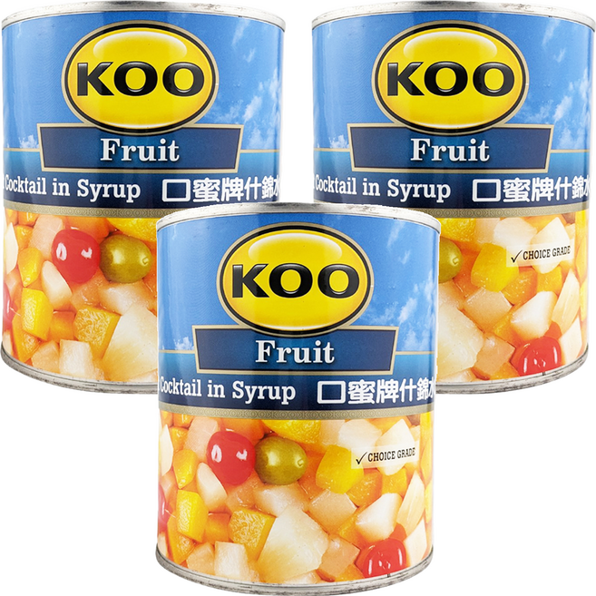 南非 KOO 什錦水果, 825g, 3罐