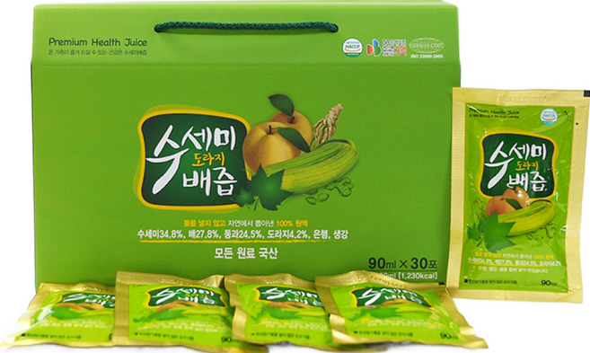 구록원 수세미 도라지 배즙 건강즙, 90ml, 30개