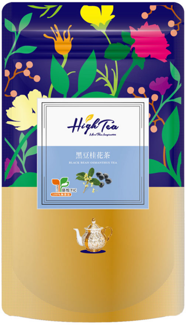 High Tea 伂橙 黑豆桂花茶包, 8g, 12包, 1袋