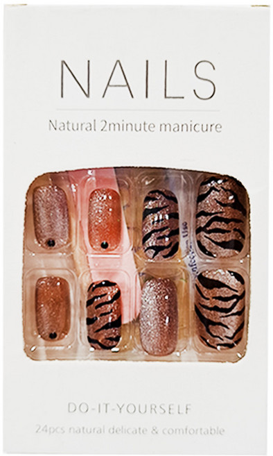 Paula's Nail 寶拉美甲 星月蝴蝶貓眼美甲貼片, CP89073 長款, 1盒