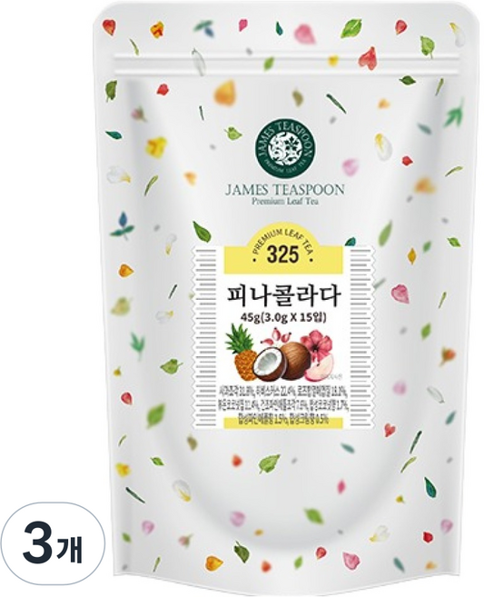 제임스티스푼 피나콜라다, 3개, 15개입, 3g