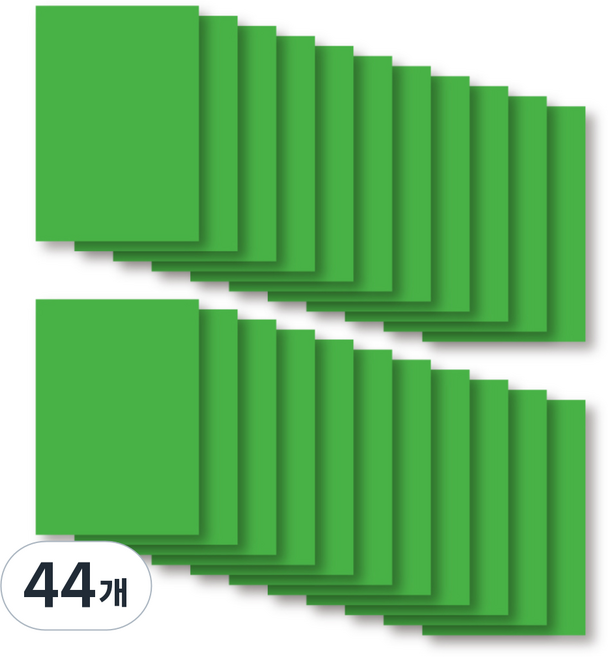 全松商社 彩色硬紙板 1T 淺綠色, A4, 44個