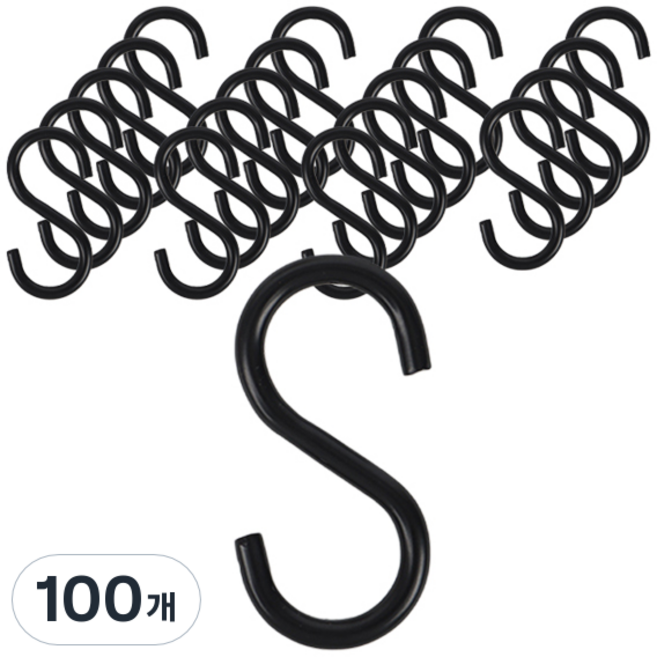 올고르 S고리 소형, 블랙, 100개