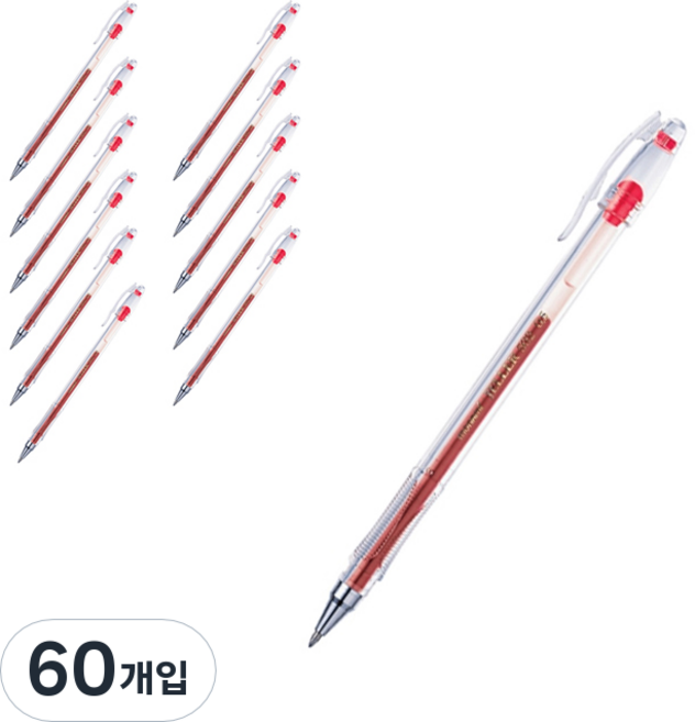 monAmi Jeller 502 中性筆 0.5mm, 紅色, 60入