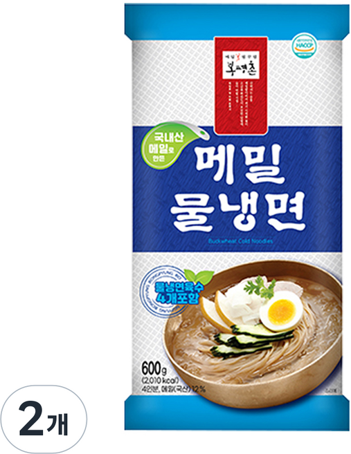 메밀꽃필무렵 봉평촌 메밀물냉면, 600g, 2개