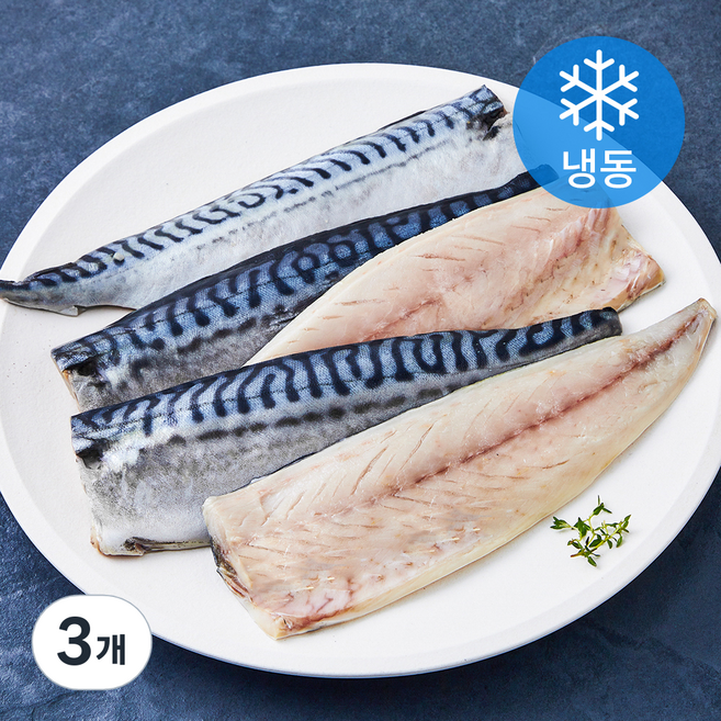 고등어청년 순살 고등어 필렛 (냉동), 3개, 1kg(쪽 당 130g 내외)