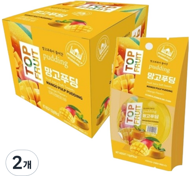 頂級水果布丁 芒果口味 8入, 2個, 920g