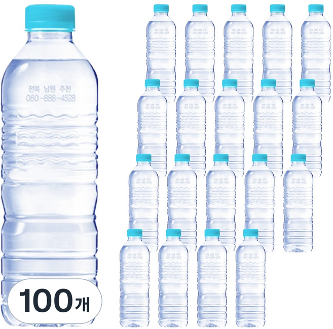 가야 G워터 생수 무라벨, 100개, 500ml