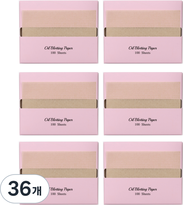 바루쟈 기름종이 리필 마, 100매입, 36개