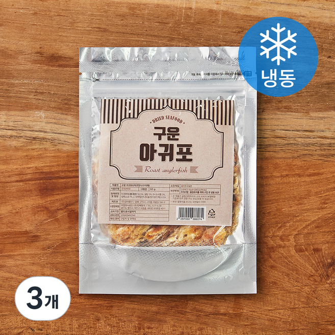 구운 아귀포(냉동), 3개, 60g