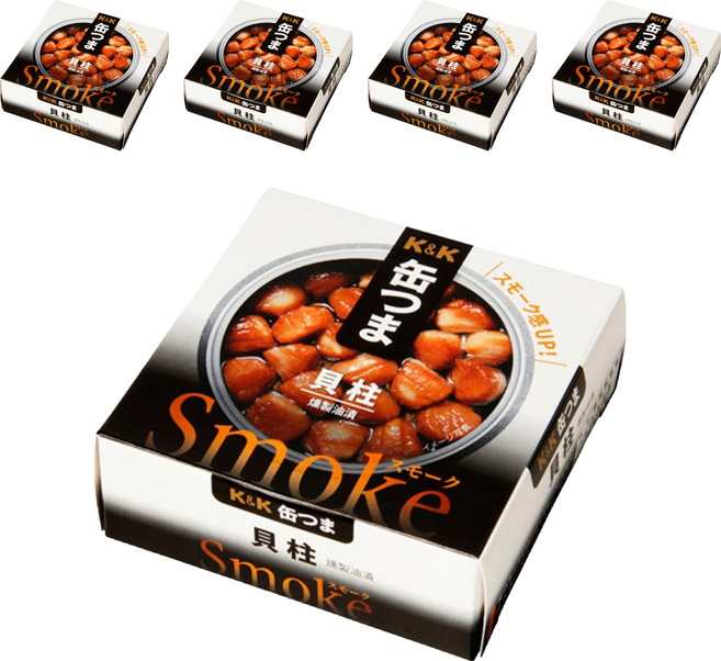 K&K 燻貝柱, 50g, 5罐
