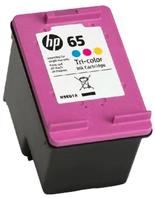 hp 惠普 65 三色原廠墨水匣 N9K01AA, 彩色, 1個