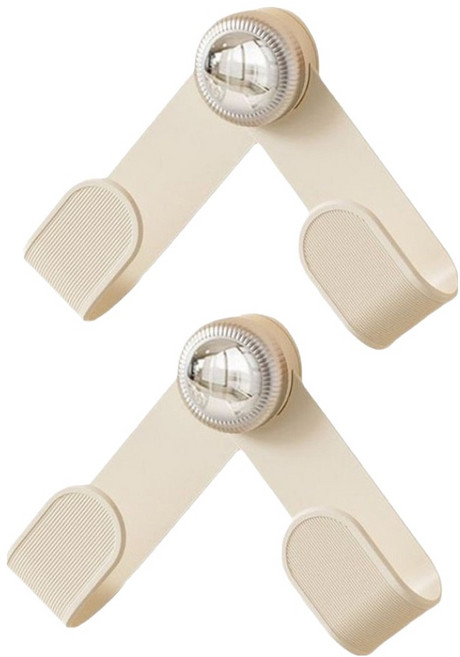 한봄누리 무타공 흡착식 후크 냄비뚜껑 도마 벽걸이 거치대, 화이트, 2개