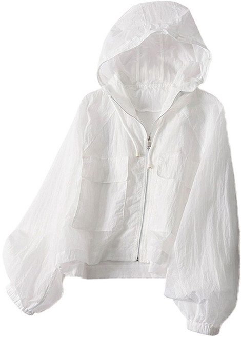 Goodif 女款柔軟色系輕量防風連帽外套