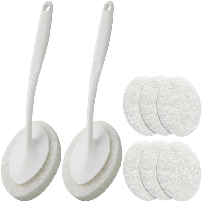 모나코올리브 밀크폼 핸디형 브러쉬 + 리필용 수세미 3p, 혼합색상, 2세트