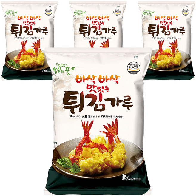 농부의뜰 튀김가루, 1kg, 4개