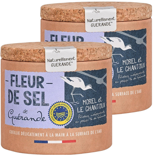 Le Paludier de Guerande 葛宏德 鹽之花土板天日鹽, 100g, 2個