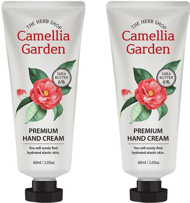 더허브샵 핸드크림 동백, 2개, 60ml