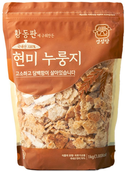 경성당 현미 누룽지, 1kg, 1개