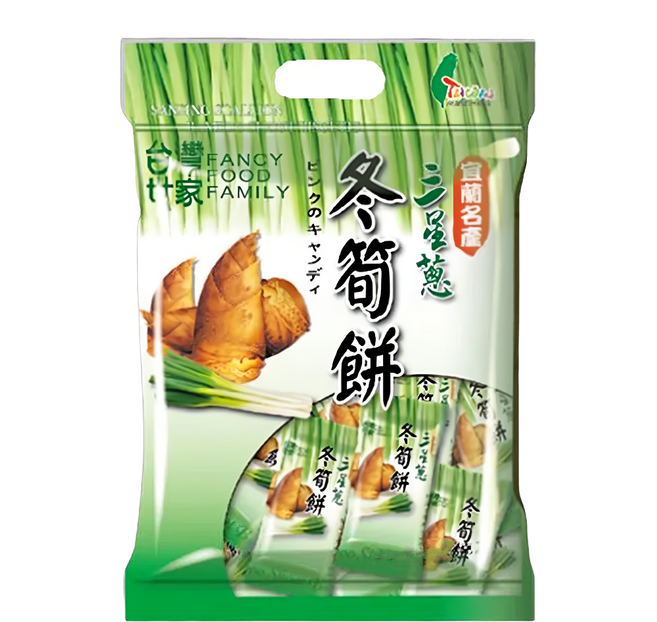 台灣世家 三星蔥冬筍餅, 300g, 1袋