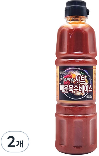 하우하우 매운육수베이스, 600g, 2개