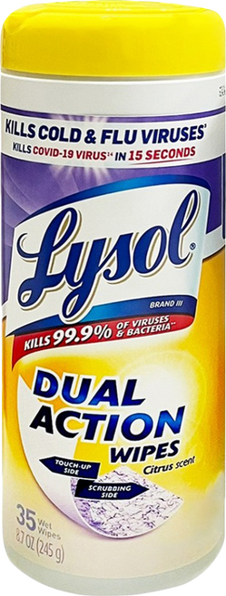 Lysol 來舒 清潔擦拭濕紙巾 柑橘香味, 245g, 1入, 1個