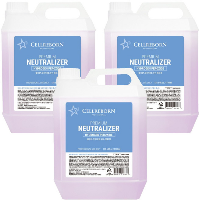 셀리본 프리미엄 과수 중화제, 3개, 4.1L