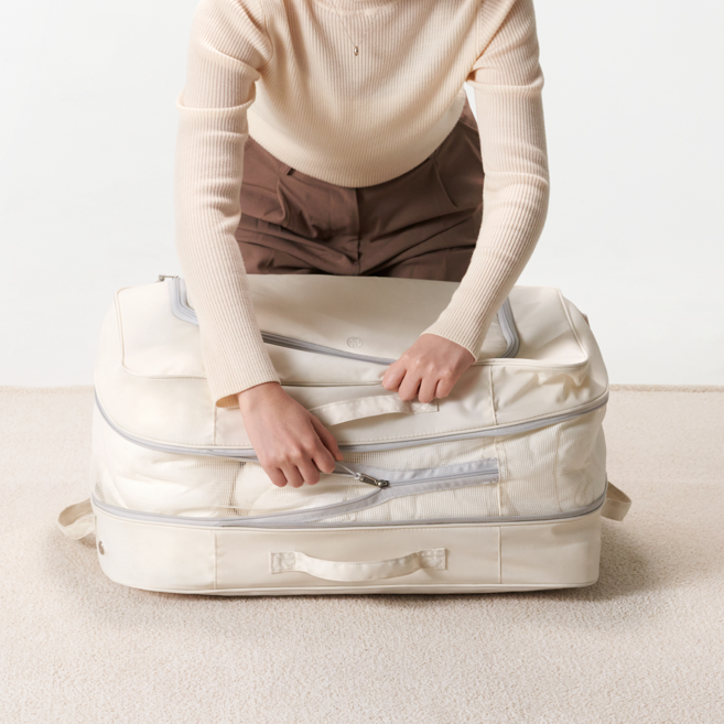 프랑떼 부피실종 여행용 의류 이불 다용도 메쉬 압축파우치