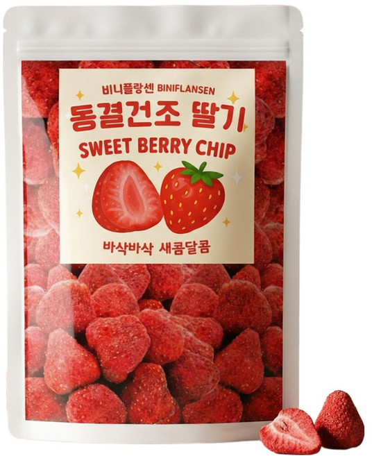비니플랑센 동결건조 딸기 스윗베리칩, 110g, 1개