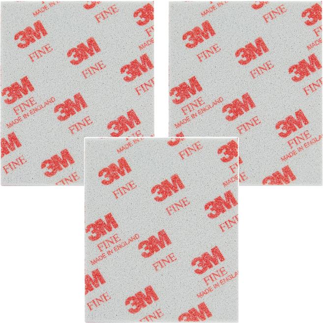 3M 軟背砂光海綿 細緻 02604, 3個