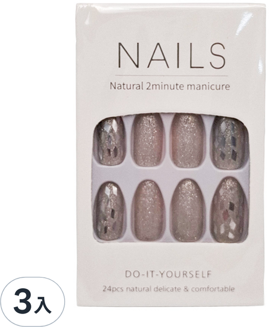 Paula's Nail 寶拉美甲 星月蝴蝶寶石美甲貼片, AP69102, 3盒