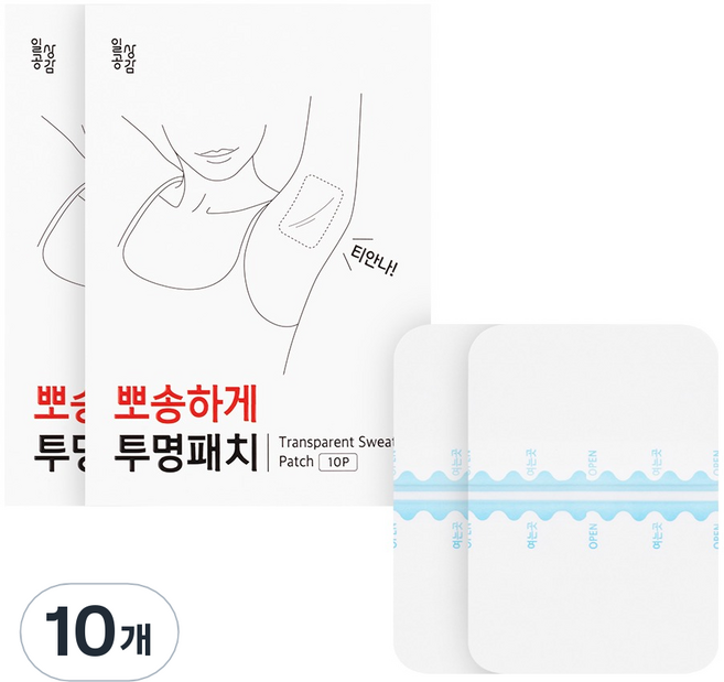 일상공감 뽀송하게 투명패치 10p, 10개