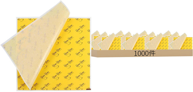 Yum Yum 微笑食品包裝紙 30 x 30 cm, 1000件, 1個