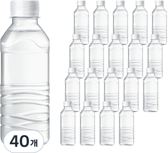 아이시스 생수 화이트캡 무라벨, 40개, 300ml