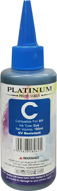NEXTPAGE 台灣榮工 Dye Ink 相容可填充染料墨水瓶 適用於 EPSON 印表機 L100 100ml, 藍色, 1瓶