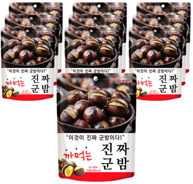 Meikeduo 까먹는 진짜 군밤, 100g, 10개