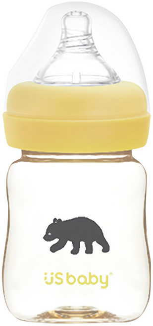 US baby 優生 真母感PPSU瓶, 台灣黑熊, 160ml, 1個