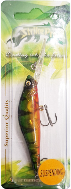 Strike Pro 彎背米諾深潛型路亞硬餌 A102G 6cm 泳姿逼真 適用各種水深, 4.7g, 1個