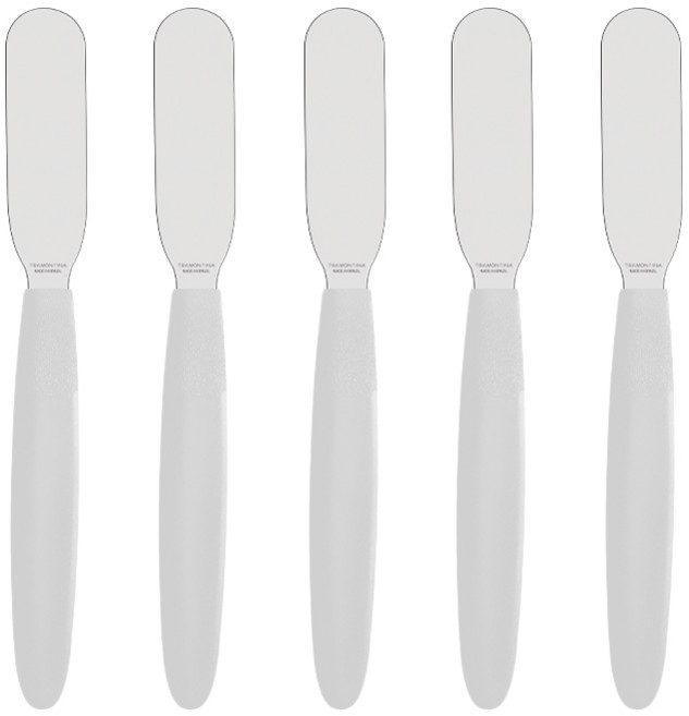 트라몬티나 쏘컬러풀 버터나이프, 화이트, 5개