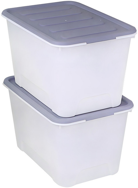 가쯔 멀티블럭 리빙박스, 그레이, 2개