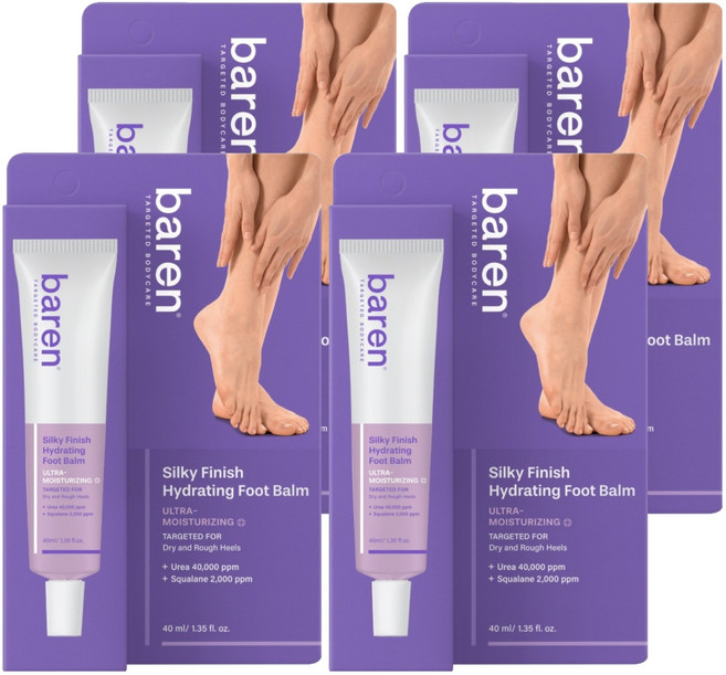 바렌 실키 피니시 하이드레이팅 발크림, 40ml, 4개