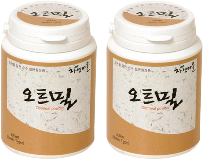 Jayeonmaeul 오트밀 가루 워시오프 팩, 1개입, 2개