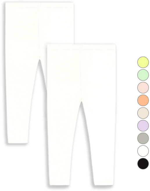 유니프랜드 아동용 스판 9부 레깅스 2종 세트