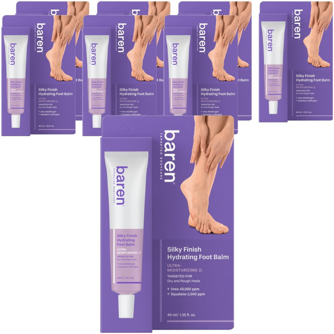 바렌 실키 피니시 하이드레이팅 발크림, 40ml, 8개