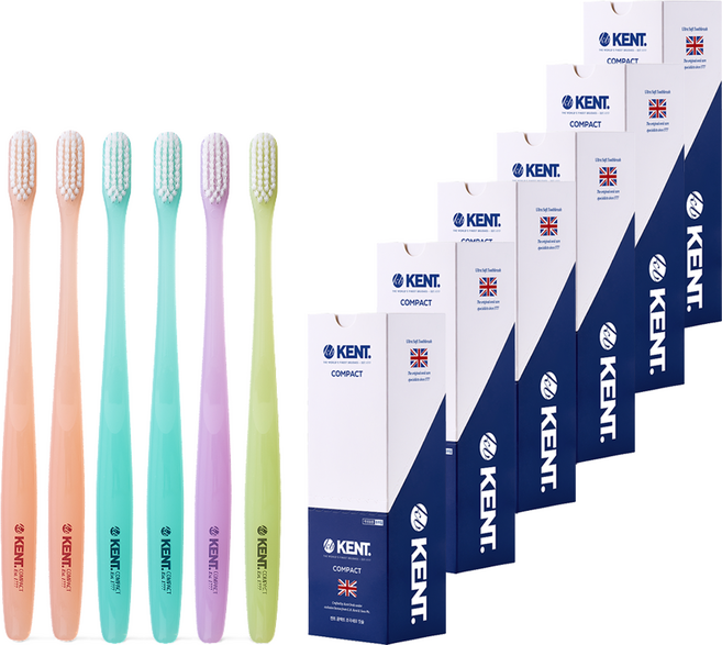 켄트 오리지날 콤팩트 초극세모 칫솔, 6개입, 6세트