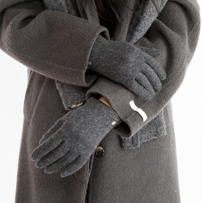 크로커다일 여성용 서클 로고 스마트터치 모장갑