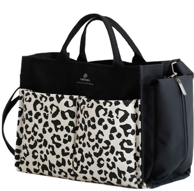 와이엠마마 멀티 빅윰백 기저귀가방, 레오파드