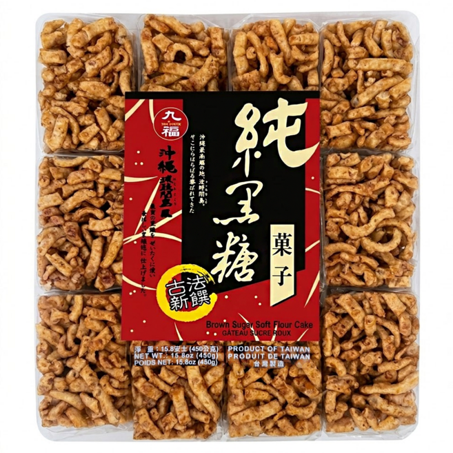 九福 黑糖沙琪瑪, 450g, 1袋
