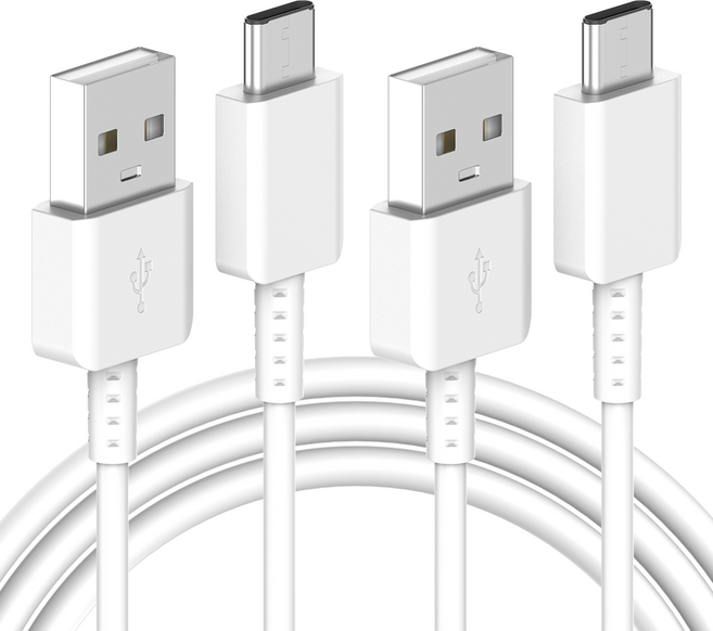 요거 C타입 고속 충전 케이블, 20cm, 화이트, 2개